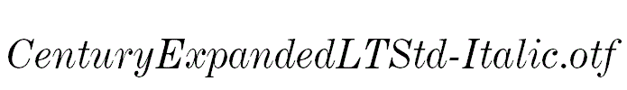 CenturyExpandedLTStd-Italic.otf