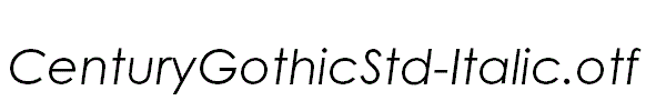 CenturyGothicStd-Italic.otf