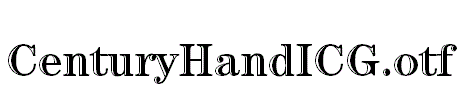 CenturyHandICG.otf