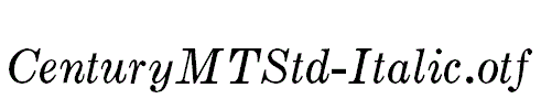 CenturyMTStd-Italic.otf