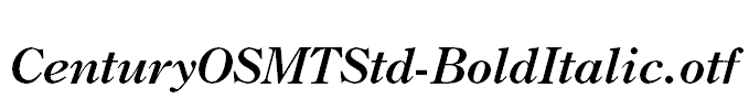CenturyOSMTStd-BoldItalic.otf
