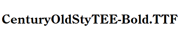 CenturyOldStyTEE-Bold.TTF