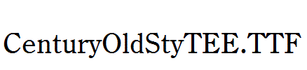 CenturyOldStyTEE.TTF