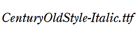 CenturyOldStyle-Italic.otf