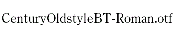 CenturyOldstyleBT-Roman.otf