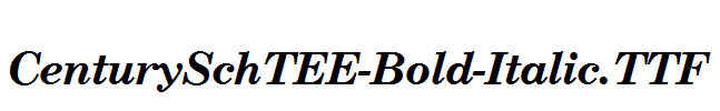 CenturySchTEE-Bold-Italic.TTF
