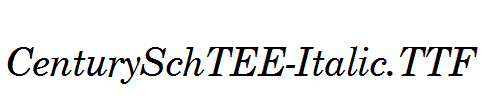 CenturySchTEE-Italic.TTF