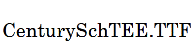 CenturySchTEE.TTF