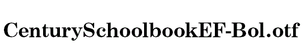 CenturySchoolbookEF-Bol.otf