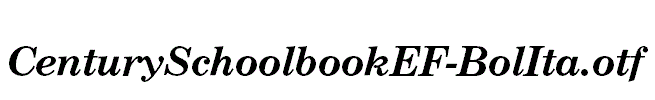 CenturySchoolbookEF-BolIta.otf