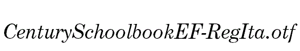 CenturySchoolbookEF-RegIta.otf