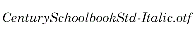 CenturySchoolbookStd-Italic.otf
