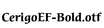 CerigoEF-Bold.otf