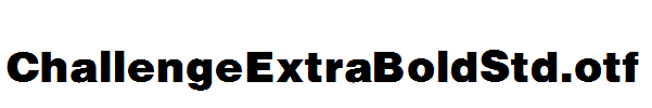 ChallengeExtraBoldStd.otf