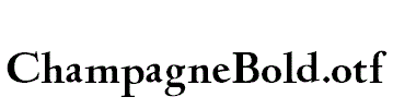 ChampagneBold.otf