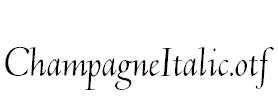 ChampagneItalic.otf