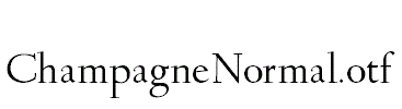 ChampagneNormal.otf