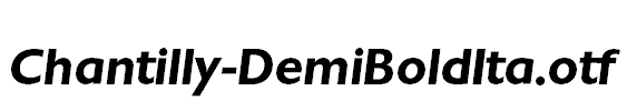 Chantilly-DemiBoldIta.otf