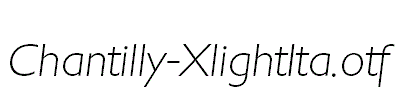 Chantilly-XlightIta.otf