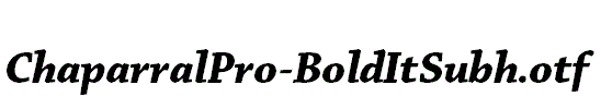 ChaparralPro-BoldItSubh.otf