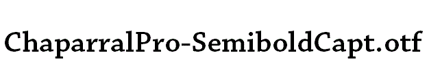 ChaparralPro-SemiboldCapt.otf