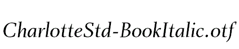 CharlotteStd-BookItalic.otf