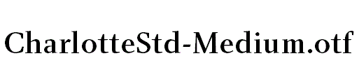 CharlotteStd-Medium.otf