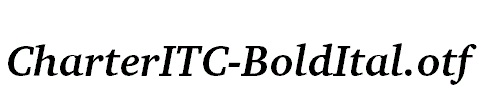 CharterITC-BoldItal.otf