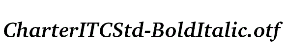 CharterITCStd-BoldItalic.otf