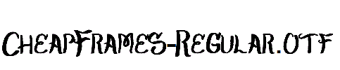 CheapFrames-Regular.otf