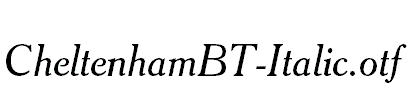 CheltenhamBT-Italic.otf