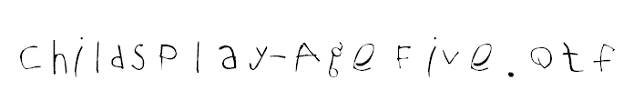 ChildsPlay-AgeFive.otf