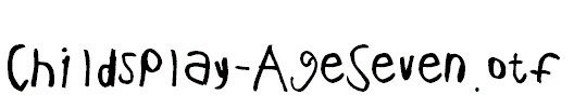 ChildsPlay-AgeSeven.otf