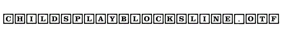 ChildsPlayBlocksLine.otf