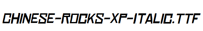 Chinese-Rocks-Xp-Italic.TTF