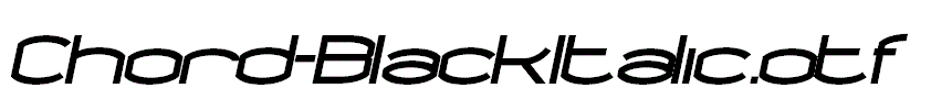 Chord-BlackItalic.otf