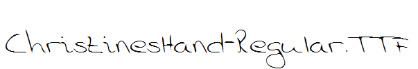 ChristinesHand-Regular.TTF