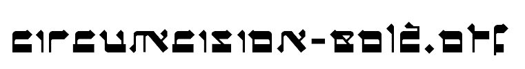 Circumcision-Bold.otf