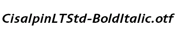 CisalpinLTStd-BoldItalic.otf