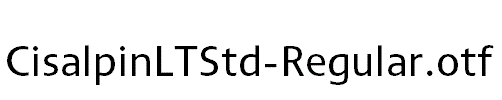 CisalpinLTStd-Regular.otf