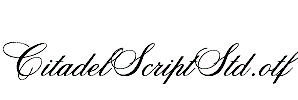 CitadelScriptStd.otf