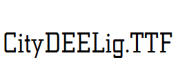 CityDEELig.TTF