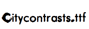 Citycontrasts.ttf