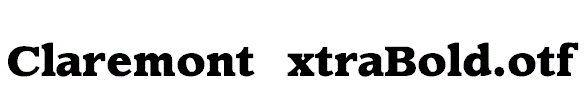 ClaremontExtraBold.otf