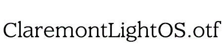 ClaremontLightOS.otf