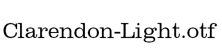 Clarendon-Light.otf
