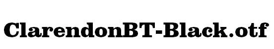 ClarendonBT-Black.otf