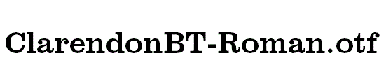 ClarendonBT-Roman.otf