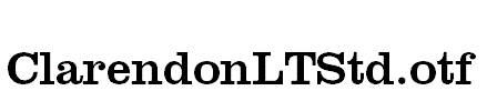 ClarendonLTStd.otf