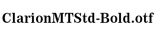 ClarionMTStd-Bold.otf